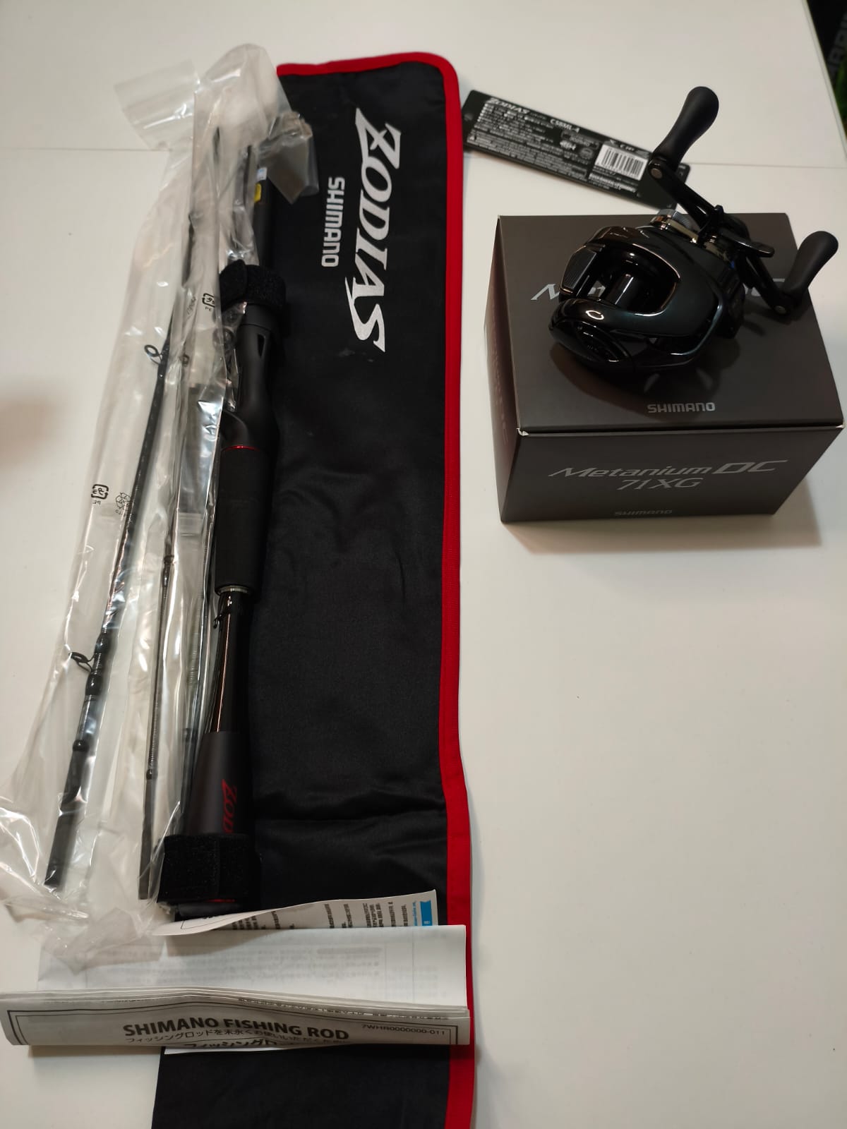 Kit Vara Shimano Zodias + Carretilha Shimano Metanium DC 71XG 💸 OU R$ 3.500 no PIX